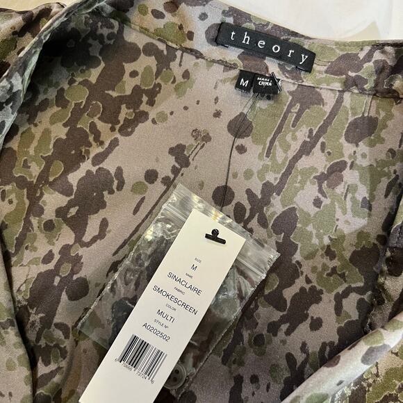 Theory NWT Sleeveless Sinaclaire Silk Blouse size M - Picture 4 of 11